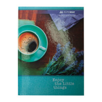 Книга канцелярська ROMANTIC 96 арк лін.,оф.(тв. лам. обл), А4