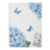 Зошит для записів ARABESKI, B5, 80 арк., клітинка, пластикова обкладинка, прозорий