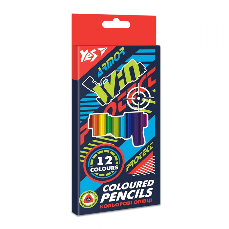 Олівці кольорові YES 12 кол. Blaster