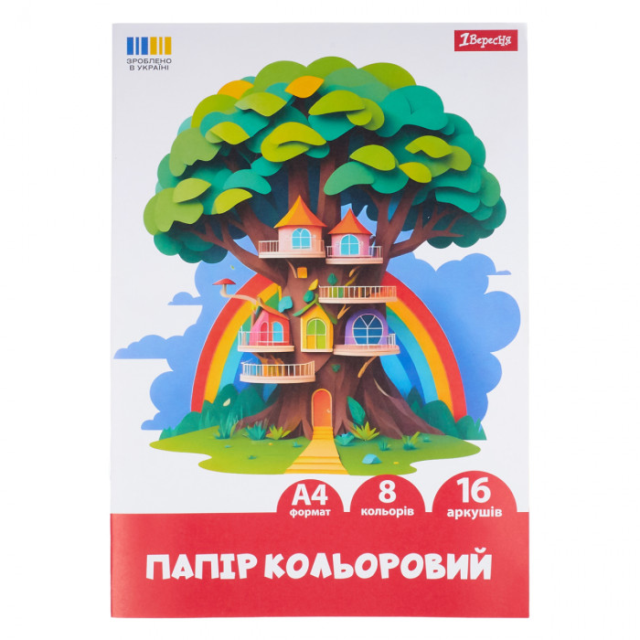 Папір кольоровий односторонній 1Вересня 