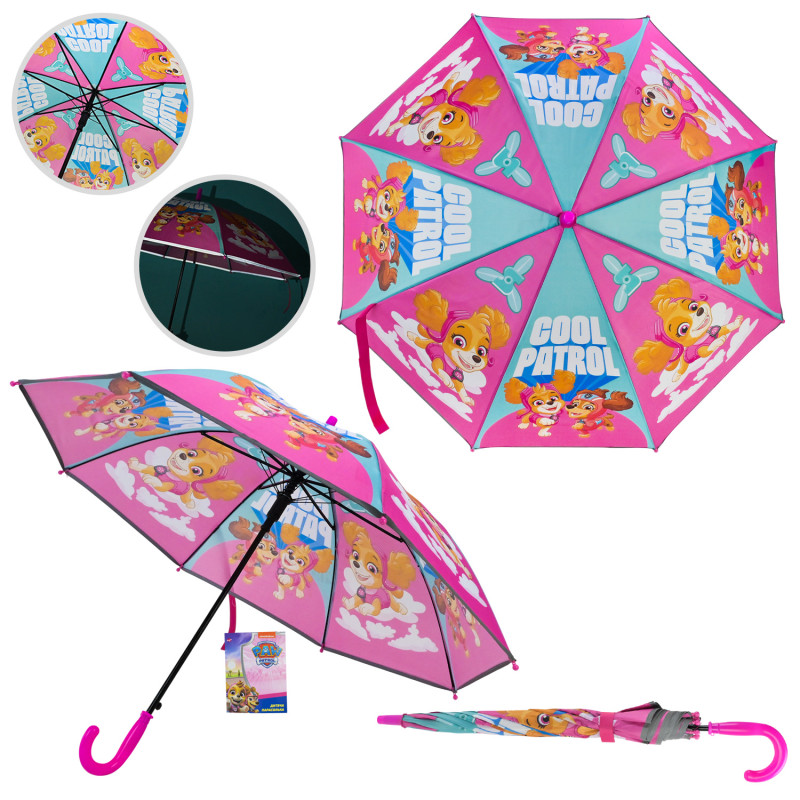Парасолька дитяча Paw Patrol 67см світловідбиваюча стрічка /60-5/