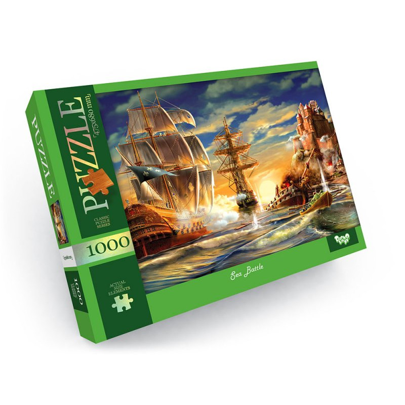 Пазли 1000 ел. с.12 №8 Sea Battle Danko Toys. /10/ Пазли 1000 ел. с.12 №8 Sea Battle Danko Toys. /10/