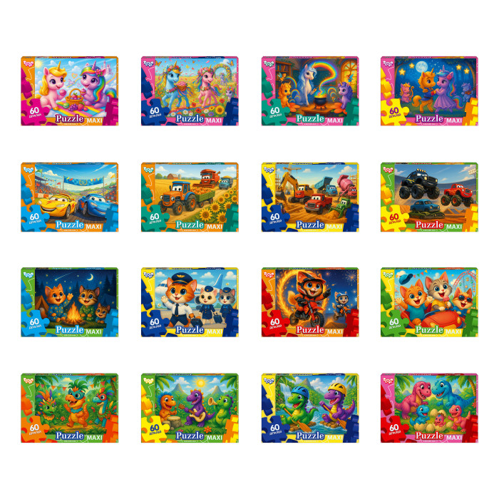 Пазли 60 ел. максі с.12 (16) Danko Toys