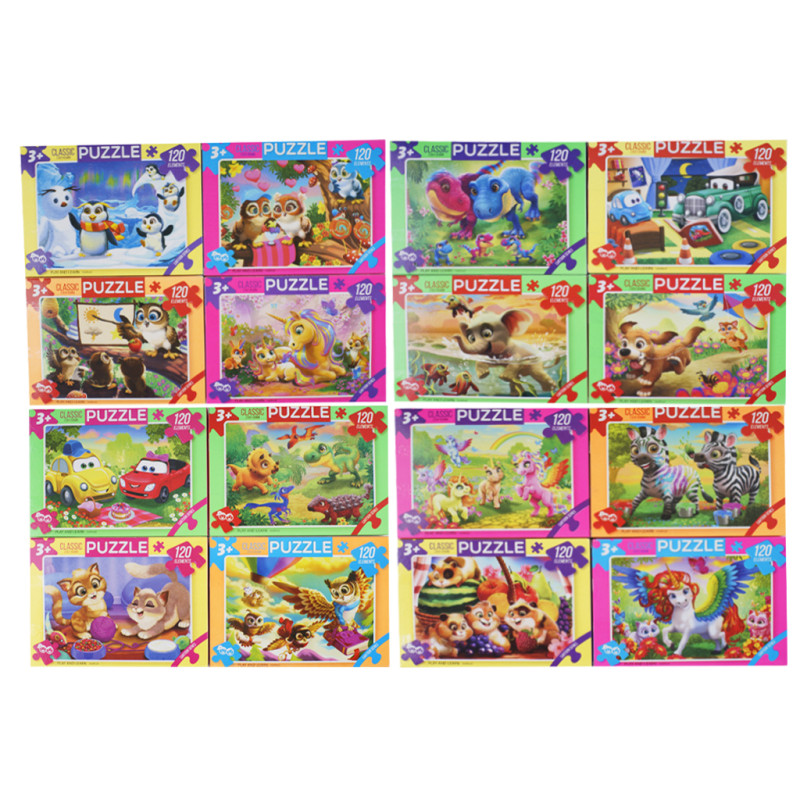 Пазли 120 эл. Danko Toys, ціна за 8 шт. /5/