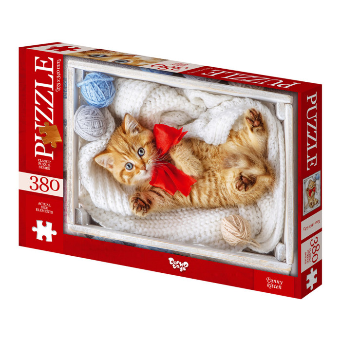 Пазли 380 ел. с.7  №3 Funny Kitten (10) Danko Toys