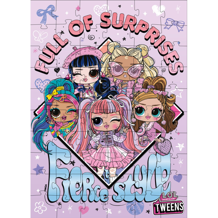 Гра-головоломка. Набір пазлів L.O.L. Surprise! Tweens Fierce Style, 60 елементів
