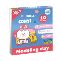 Пластилін Yes, 10 кол., 200г 