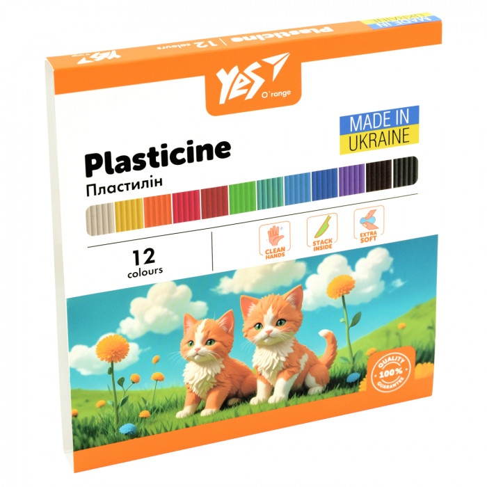 Пластилін Yes, 12 кол., 240г 