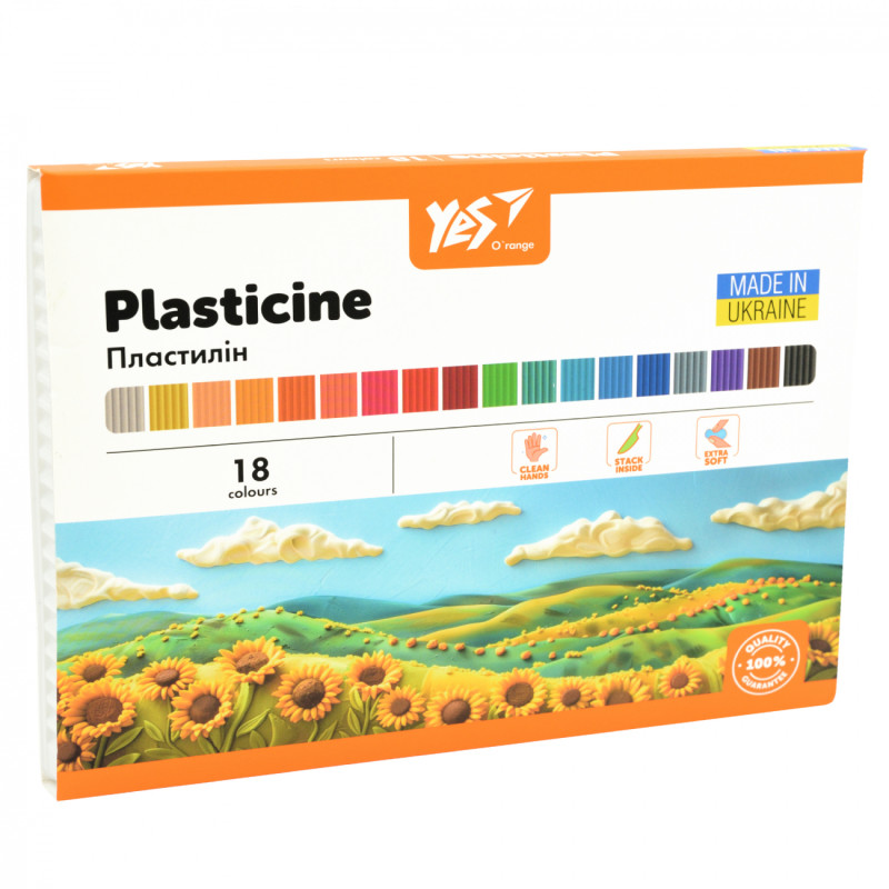 Пластилін Yes, 18 кол., 360г 