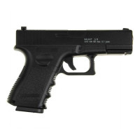 Страйкбольний пістолет Galaxy Glock 17 метал чорний, вага - 700 гр, в кор. /24/
