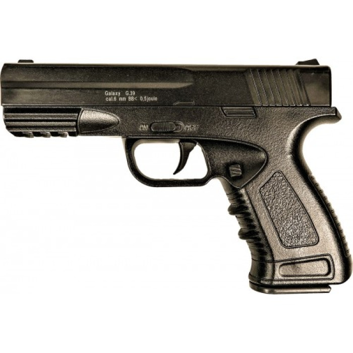 Страйкбольний пістолет Galaxy  Glock  метал чорний, вага - 560 гр, в кор. /24/