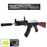 Автомат 72см, пластикові кулі, лазер, на бат(табл), у п/е 20-63-5см /24/