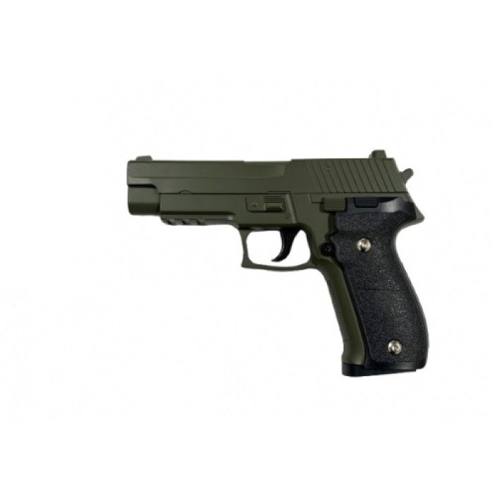 Страйкбольний пістолет Galaxy Sig Sauer 226 метал зелений, вага - 700 гр, в кор. /24/