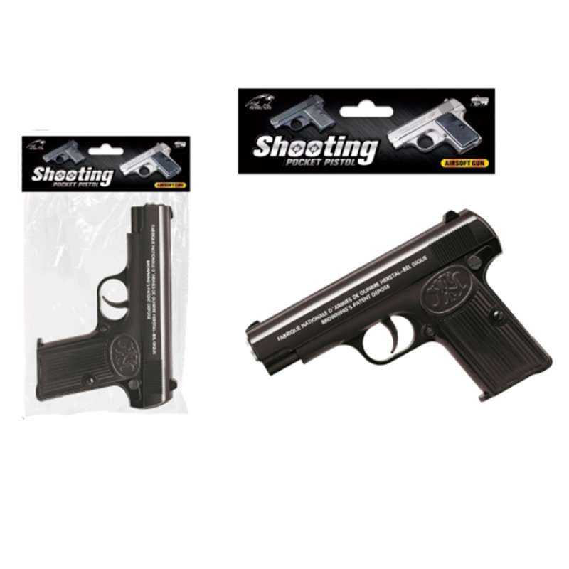 Пістолет 16см, пластикові кулі, у п/е, 18-22-3см /48/