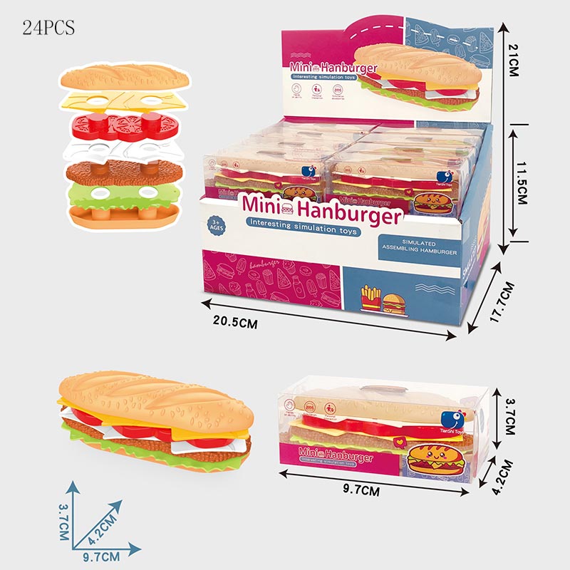 Продукти набір фаст фуд,розбірний /24/576/24шт в кор. 25,5*18*9,5