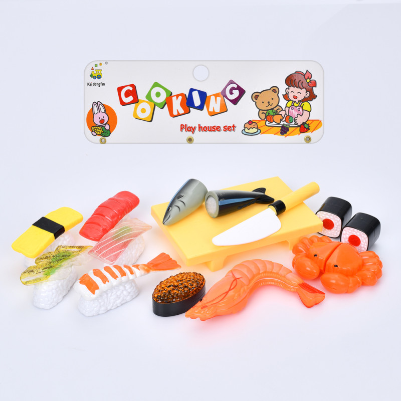 Продукти на липучці, суші, морепродукти, стіл, ніж, у п/е 18,5-295см /36/