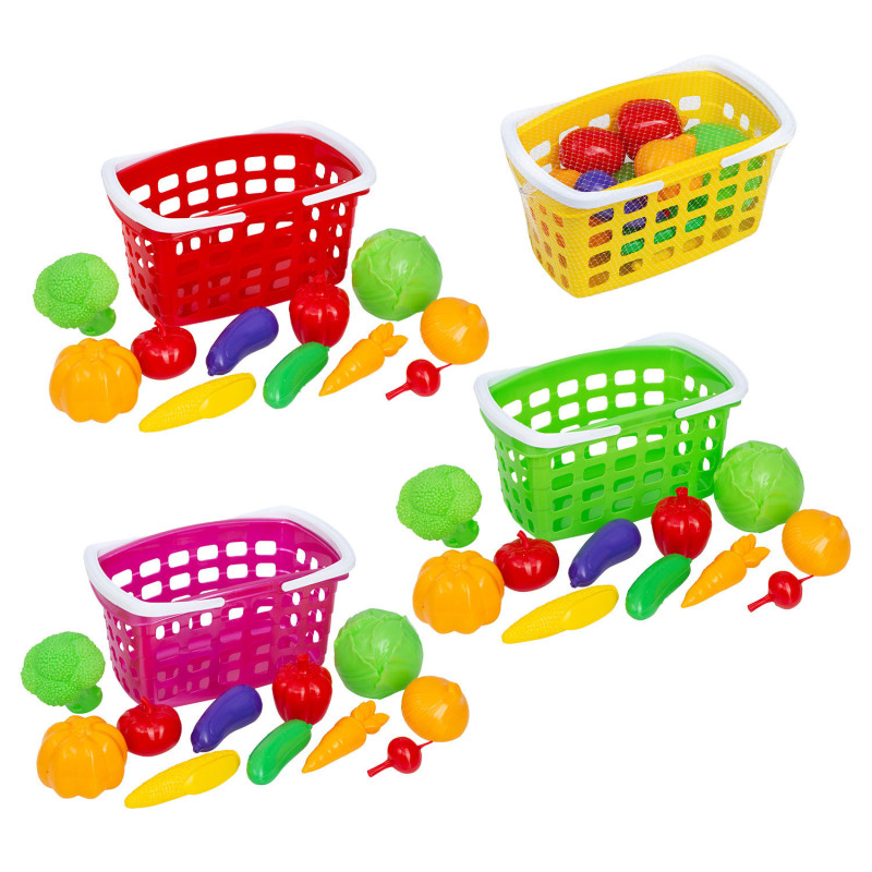 Кошик з ручкою та овочами, Бамсик /10/