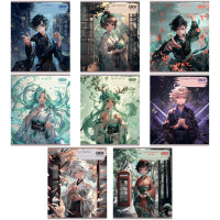 Набір зошитів учнівських загальних, 10 штук, 8 предметів, ANIME, 48арк. Набір зошитів учнівських загальних, 10 штук, 8 предметів, ANIME, 48арк.