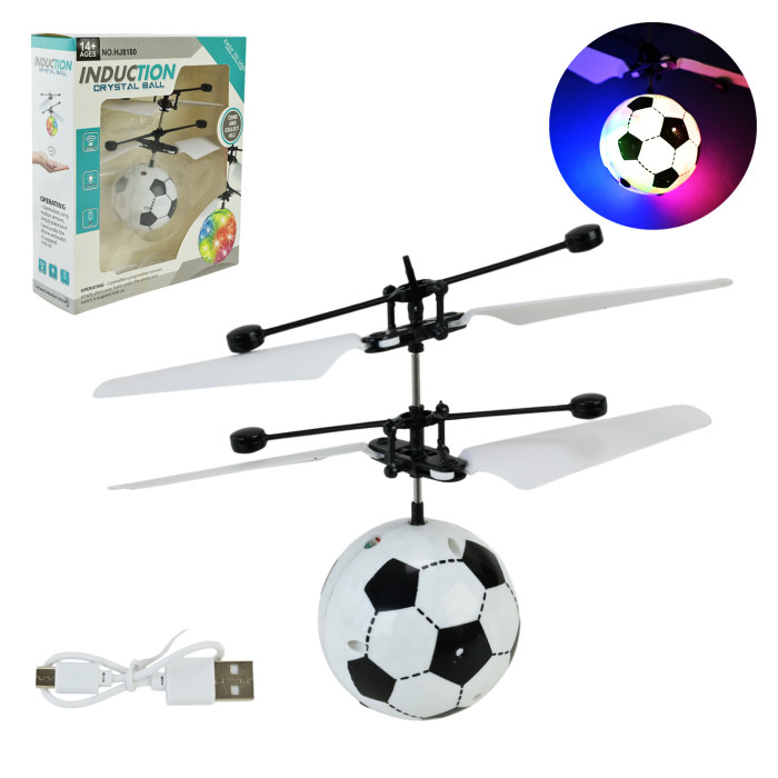 Запускачка Індукційна куля батар. світло, USB-зярядний пристрій, кор. 16*5*18см /120-2/