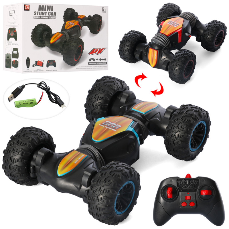 Р/К машинка, акум, 22см, трюкова, складається, гумові колеса, USBзар, в кор-ці, 23,5-16,5-10см  /12/