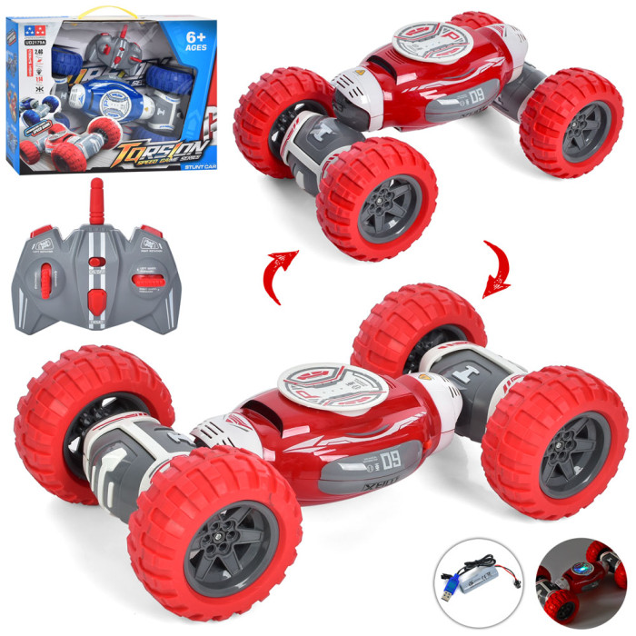 Р/В Машинка 2,4G, акум, 32см, різ.кол (надувн), змінює форму, 2 кольори, в кор, 41-31-11см /6/