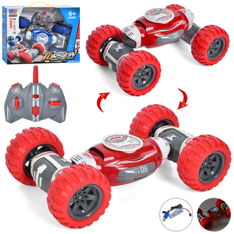 Р/В Машинка 2,4G, акум, 32см, різ.кол (надувн), змінює форму, 2 кольори, в кор, 41-31-11см /6/