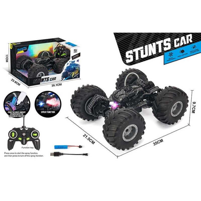 Р/К машина парогенерація, підсвічування, великі гумові шини, акум. 7.4V, пульт 27 МНz, USB-кабель, в кор. /24/