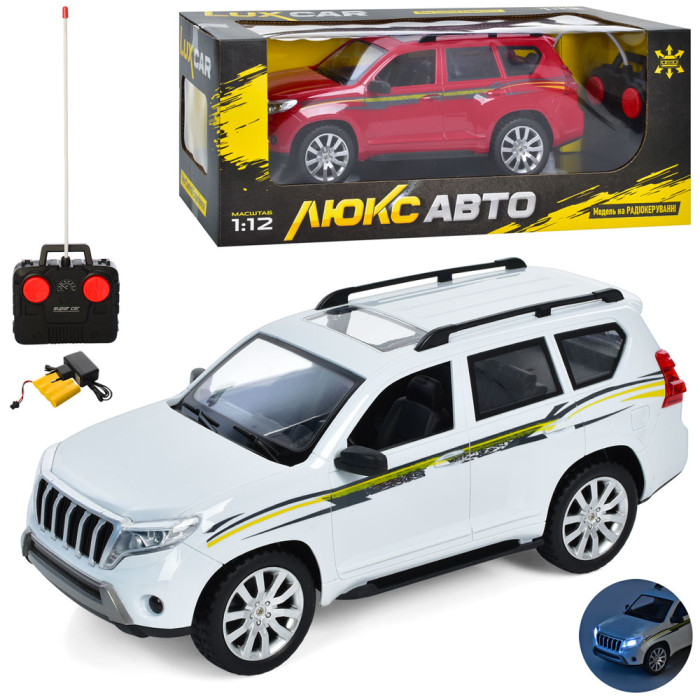 Р/К Машина 1:12, акум, 32см,USB, світло, гум.колеса, 2кол, в кор-ці, 46,5-18-19см /9/