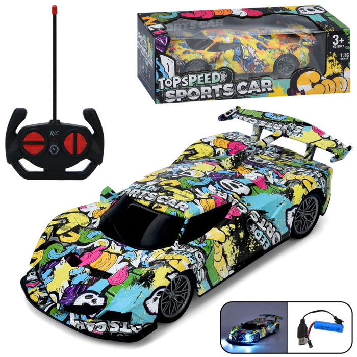 Р/К Машина , 26см, 1:16, акум, світло, 2 види, в кор-ці, 30-10-14см /24/