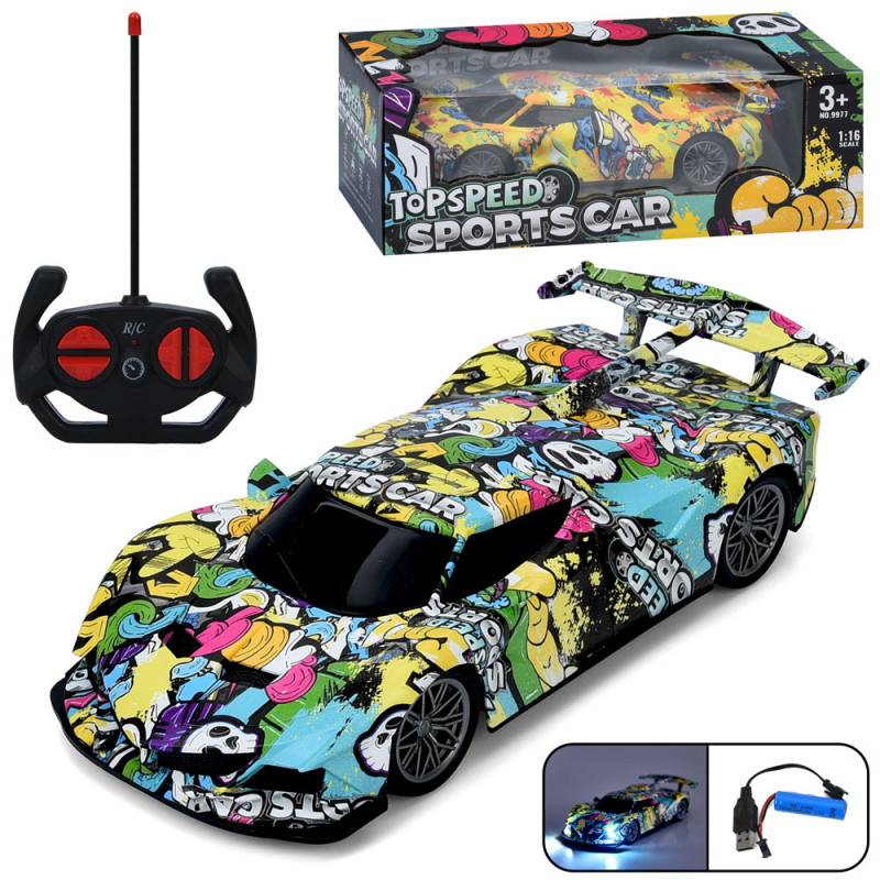 Р/К Машина , 26см, 1:16, акум, світло, 2 види, в кор-ці, 30-10-14см /24/