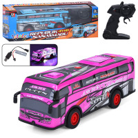 Автобус р/к2,4G, акум, 28см, 1:16, музика, світло, корпус не б'ється, гумові колеса, USBзарядне, 2 кольори, в кор-ці, 39,5-14-10см /12/ Автобус р/к2,4G, акум, 28см, 1:16, музика, світло, корпус не б'ється, гумові колеса, USBзарядне, 2 кольори, в кор-ці, 39,5-14-10см /12/