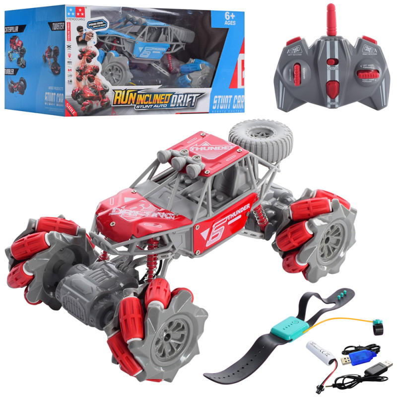 Р/К машинка (пульт 2шт/1вид-браслет),аккум,23см, 1:20,USBзарядн,2цв,кор,31,19-15см /9/