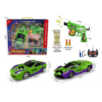 Р/К машина 2 види, 1:18, акумулятор 3.7 V, пульт керування, механічний пістолет, орбізи, в кор. /48-2/