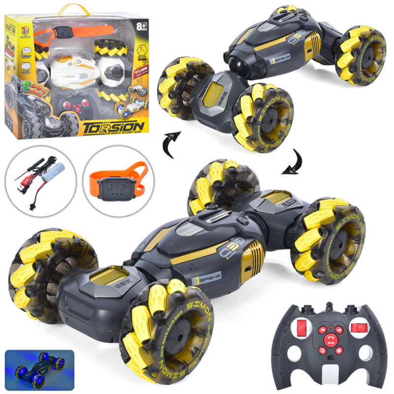 Р/К машина трюкова, кекрув. жестами, акумулятор, в кор. 41*35*10,5см /18/