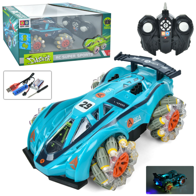 Р/К машина 2 кольори, аккумулятор 3.7 V, світло, звук, в кор. /20-2/