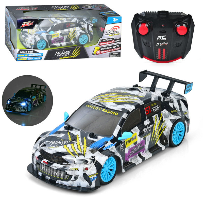 Р/К Машина 2,4G, 28см, 1:16, світло, корпус не б'ється, гумові колеса, на бат-ці, в кор- /12/