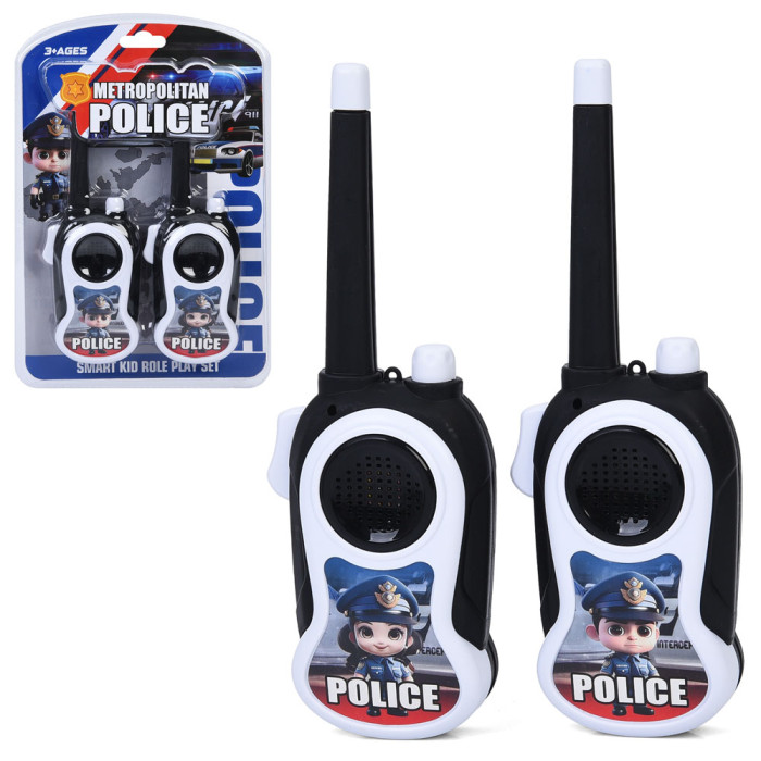 Рація поліція, 2шт, 20,5см, на бат-ці, у слюді, 19,5-29-4см /60/