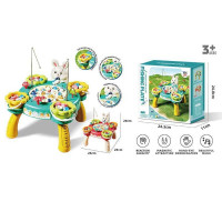 Магнітна риболовля столик висотою 29 см, платформа обертається, 2 режими: зі звуком та без нього, тваринки на магнітах, вудочки, відерця, в кор.  /24/