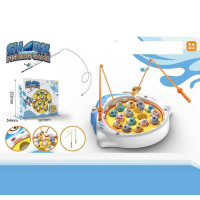 Риболовля платформа обертається, мелодія, рибки підіймаються-опускаються, відкривають роти, 2 вудочки, в кор. /72-2/