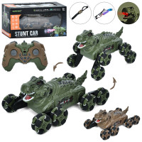 Динозавр р/к, 2 пульти (1шт браслет на руку), акум, динозавр, 26,5см, світло, музика, звук, колеса-ролики, пара/дим, USBзарядне, 2 кольори, в кор-ці, 29-15,5-18,5см /12/ Динозавр р/к, 2 пульти (1шт браслет на руку), акум, динозавр, 26,5см, світло, музика, звук, колеса-ролики, пара/дим, USBзарядне, 2 кольори, в кор-ці, 29-15,5-18,5см /12/