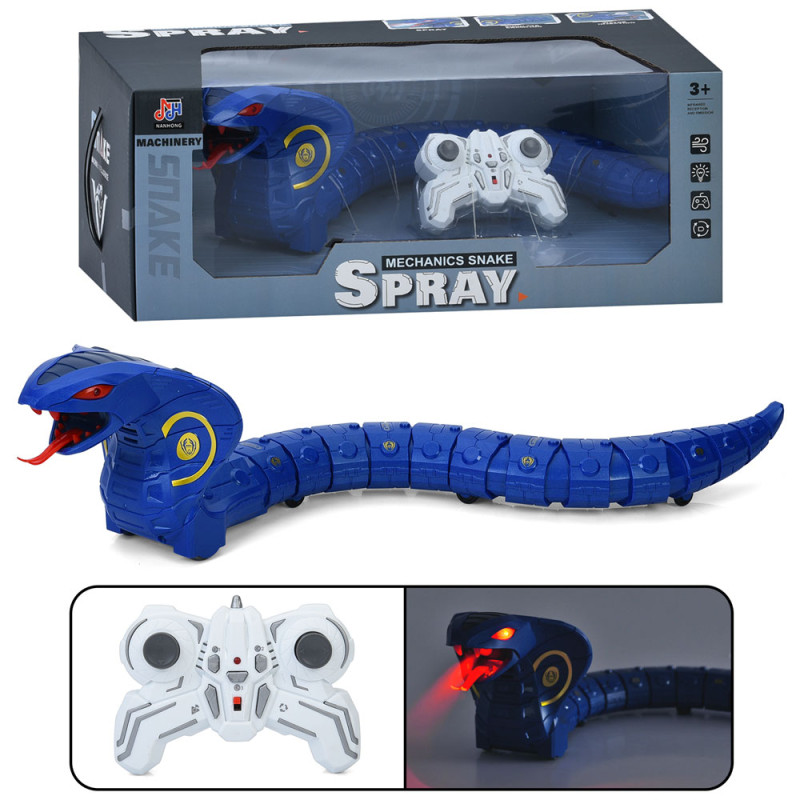 Тварина р/к2,4G, змія, 62см, пара/дим, звук, світло, їздить, на бат-ці, в кор-ці, 47-18,5-29,5см /8/