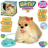 Собака Ши-тцу, д/к(повідець), 28-19-19см, сенсорна, музика-звук(укр), звук(гавкає), 3 пісні, їздить, танцює, повтор, 2 режими, на бат-ці, в кор-ці(разобр), 21-20,5-25см /12/ Собака Ши-тцу, д/к(повідець), 28-19-19см, сенсорна, музика-звук(укр), звук(гавкає), 3 пісні, їздить, танцює, повтор, 2 режими, на бат-ці, в кор-ці(разобр), 21-20,5-25см /12/