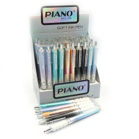 Ручка масляна Piano, 0,7мм, синя, Soft ink Pen, ціна за 50 шт. //
