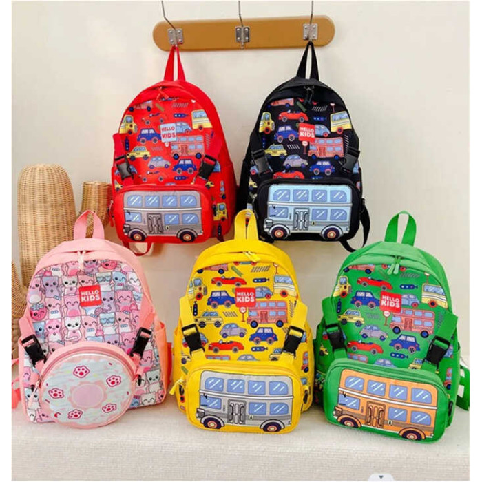 Рюкзак 5 видів, МІКС ВИДІВ, висота 29 см, в п/е 29*26*6 см /150/