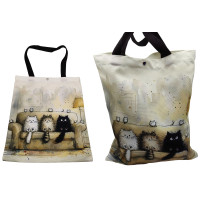 Сумка-шопер на кнопці 