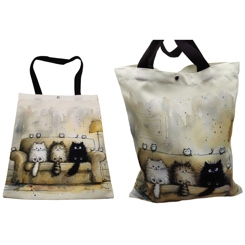 Сумка-шопер на кнопці 