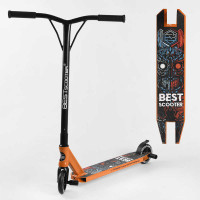 Самокат трюкових Best Scooter HIC-система, Пегі, алюмінієвий диск і дека, колеса PU d-110мм, ширина керма 52 см, висота 83 см, в кор. /1/