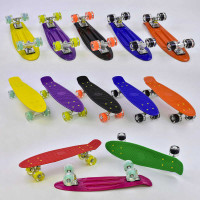 Скейт Пенні борд Best Board, СВІТЛО, дошка = 55 см, колеса PU d = 6 см /8/