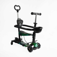 Самокат 5в1 Best Scooter, з ДОП. КОЛІСАМИ, захисний бампер, PU колеса зі світлом, в кор. /1/