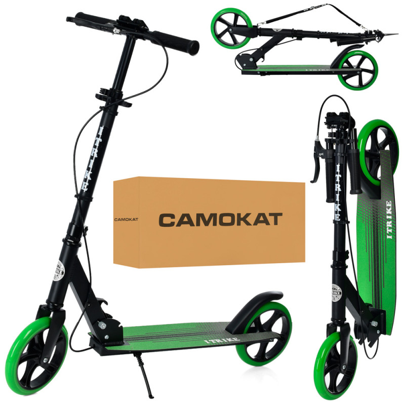 Самокат алюм,2колесаПУ200мм,кермо89-100см,підніжка33-15см,підставка,ручне гальмо. /1/